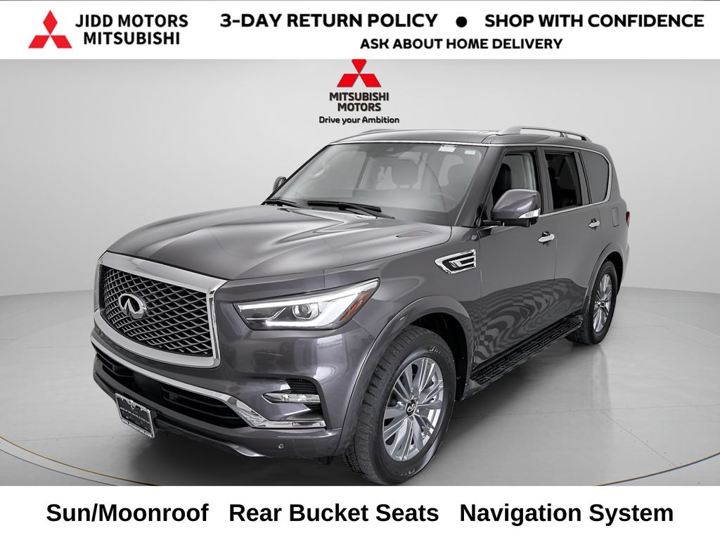 Anthracite Gray 2024 INFINITI QX80 Luxe 4WD SUV / Crossover All-Wheel Drive 7-Speed Automatic