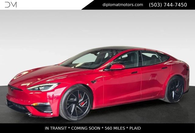 Ultra Red 2026 Tesla Model S Plaid AWD Sedan All-Wheel Drive 1-Speed Automatic