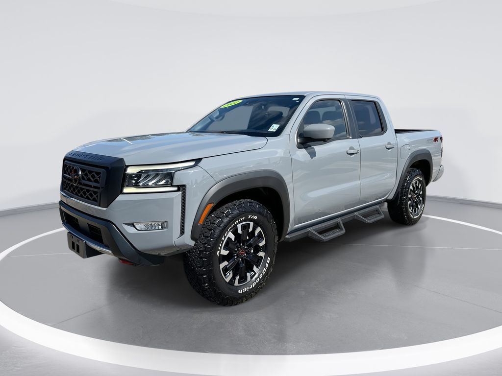 Boulder Gray Pearl 2022 Nissan Frontier Pickup Truck Four-Wheel Drive 9-Speed Automatic