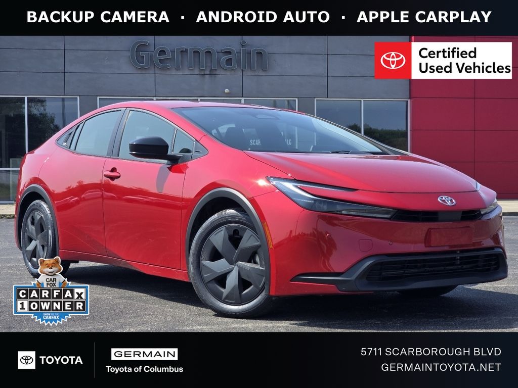 Supersonic Red 2025 Toyota Prius Hatchback Front-Wheel Drive Continuously Variable Transmission