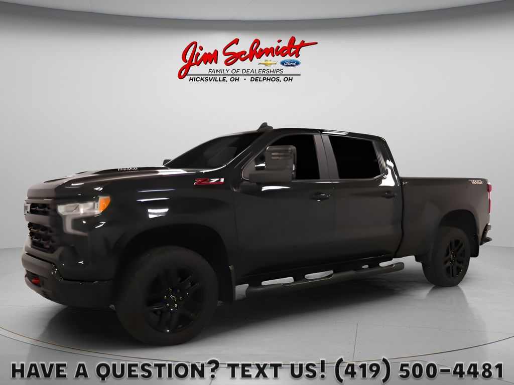 Black 2022 Chevrolet Silverado 1500 Pickup Truck Four-Wheel Drive Automatic