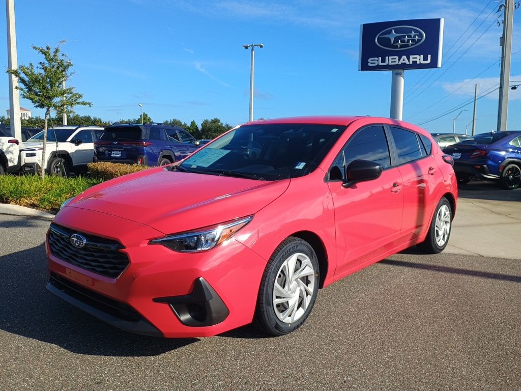 Pure Red 2024 Subaru Impreza Wagon All-Wheel Drive Continuously Variable Transmission