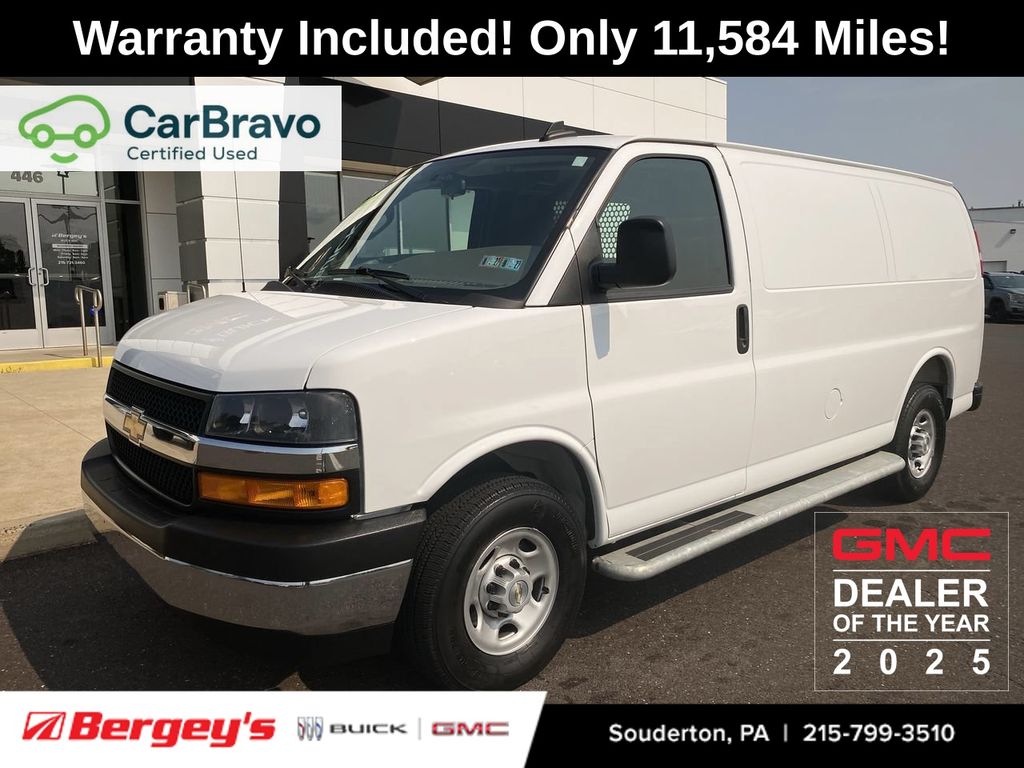 Summit White 2025 Chevrolet Express Cargo Van Rear-Wheel Drive 8-Speed Automatic Overdrive