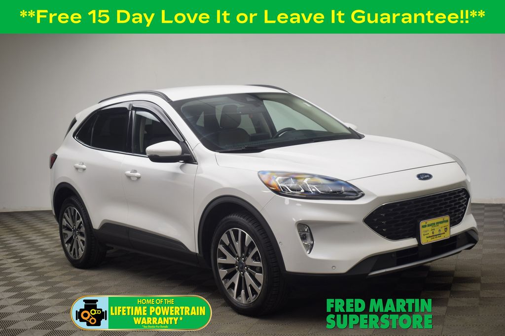 White Metallic 2020 Ford Escape Titanium AWD SUV / Crossover All-Wheel Drive 8-Speed Automatic