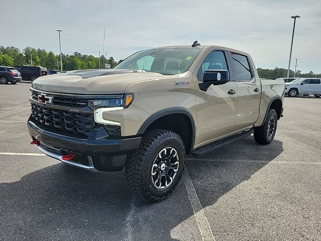 Sand Dune Metallic 2023 Chevrolet Silverado 1500 ZR2 Crew Cab 4WD Pickup Truck Four-Wheel Drive Automatic