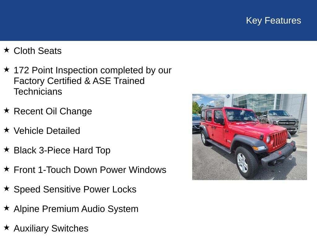 2018 Jeep Wrangler Unlimited Sport