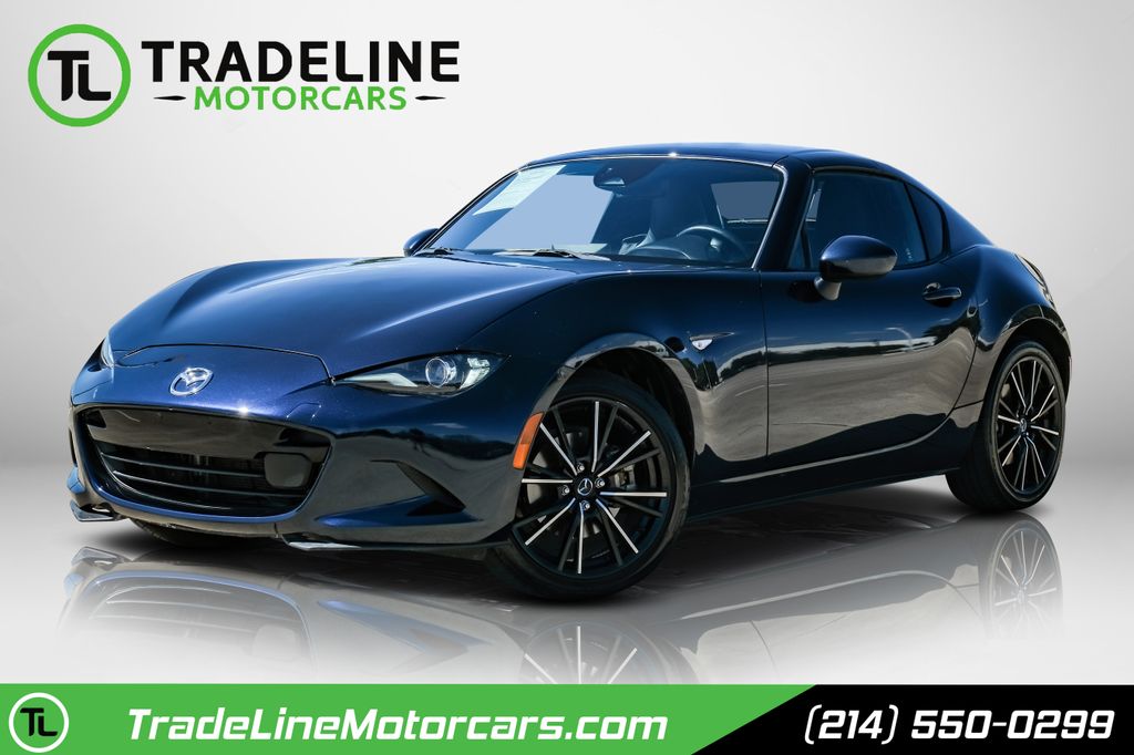 Deep Crystal Blue Mica 2025 Mazda MX-5 Miata Convertible Rear-Wheel Drive 6-Speed Automatic