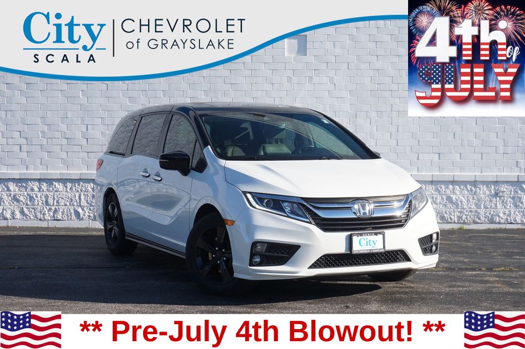 White 2020 Honda Odyssey Minivan Front-Wheel Drive Automatic