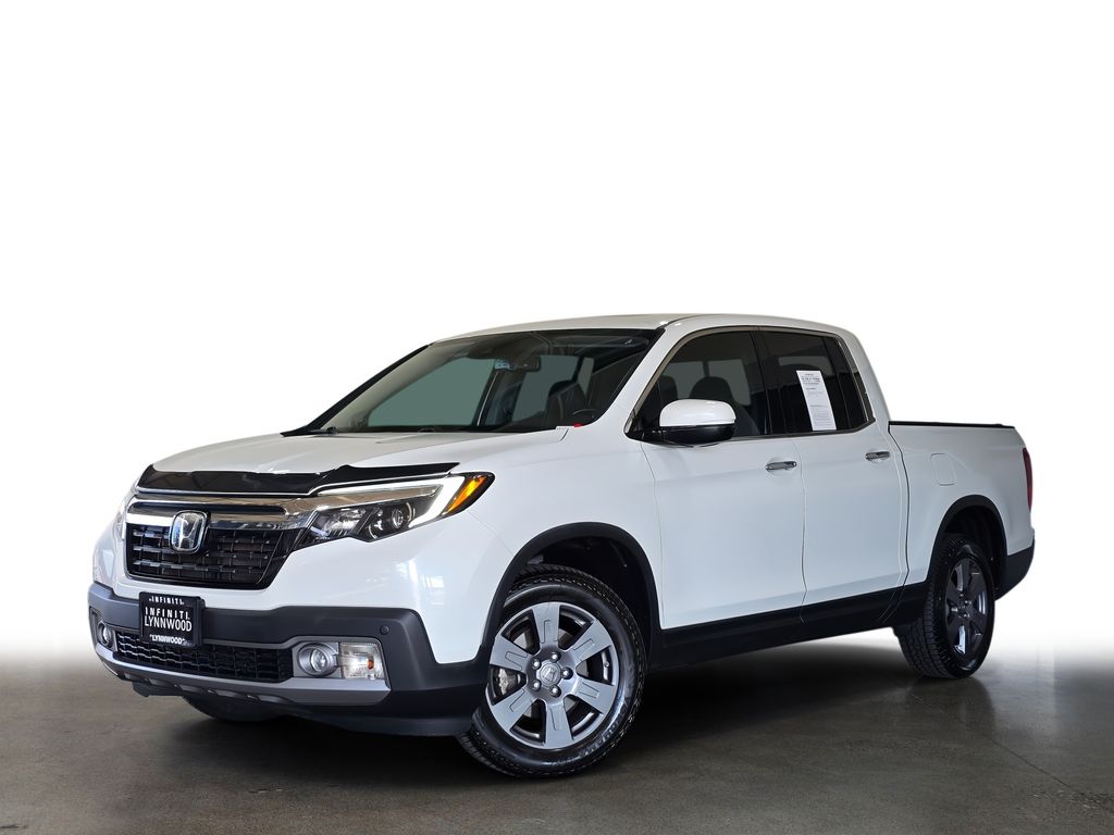 Platinum White Pearl 2020 Honda Ridgeline RTL-E AWD Pickup Truck All-Wheel Drive 9-Speed Automatic