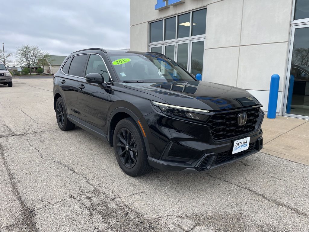 Crystal Black Pearl 2025 Honda CR-V Hybrid SUV / Crossover All-Wheel Drive Continuously Variable Transmission