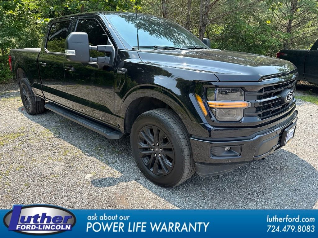 Black 2024 Ford F-150 Pickup Truck Four-Wheel Drive Automatic