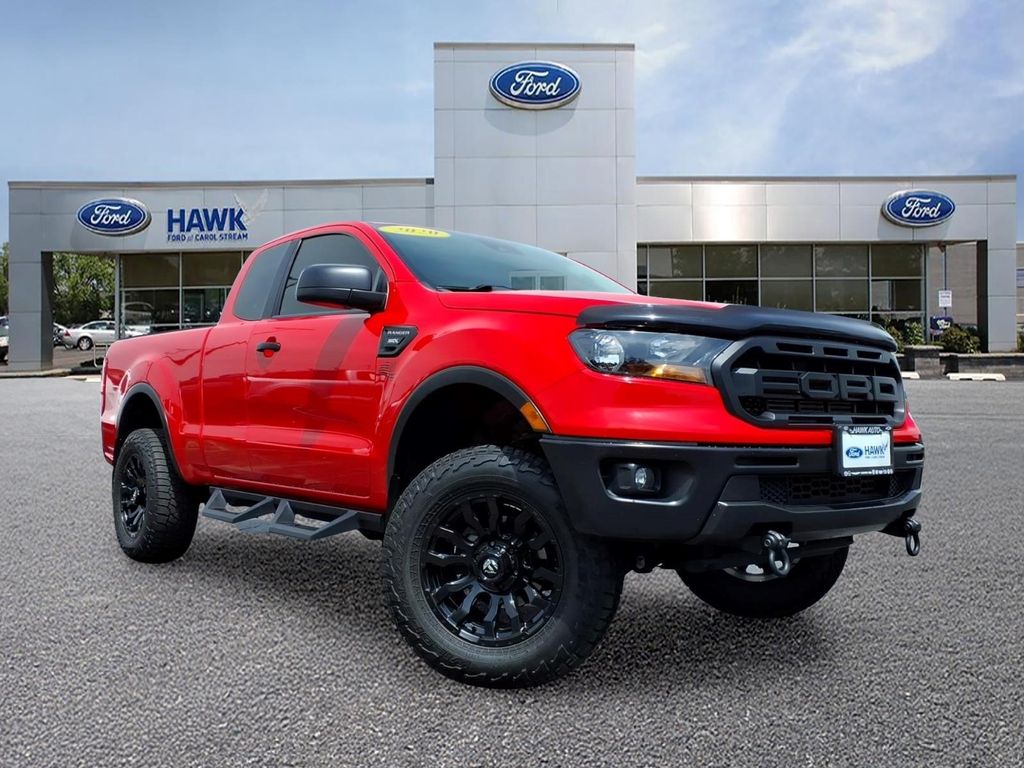Race Red 2020 Ford Ranger XL SuperCab 4WD Pickup Truck Four-Wheel Drive Automatic
