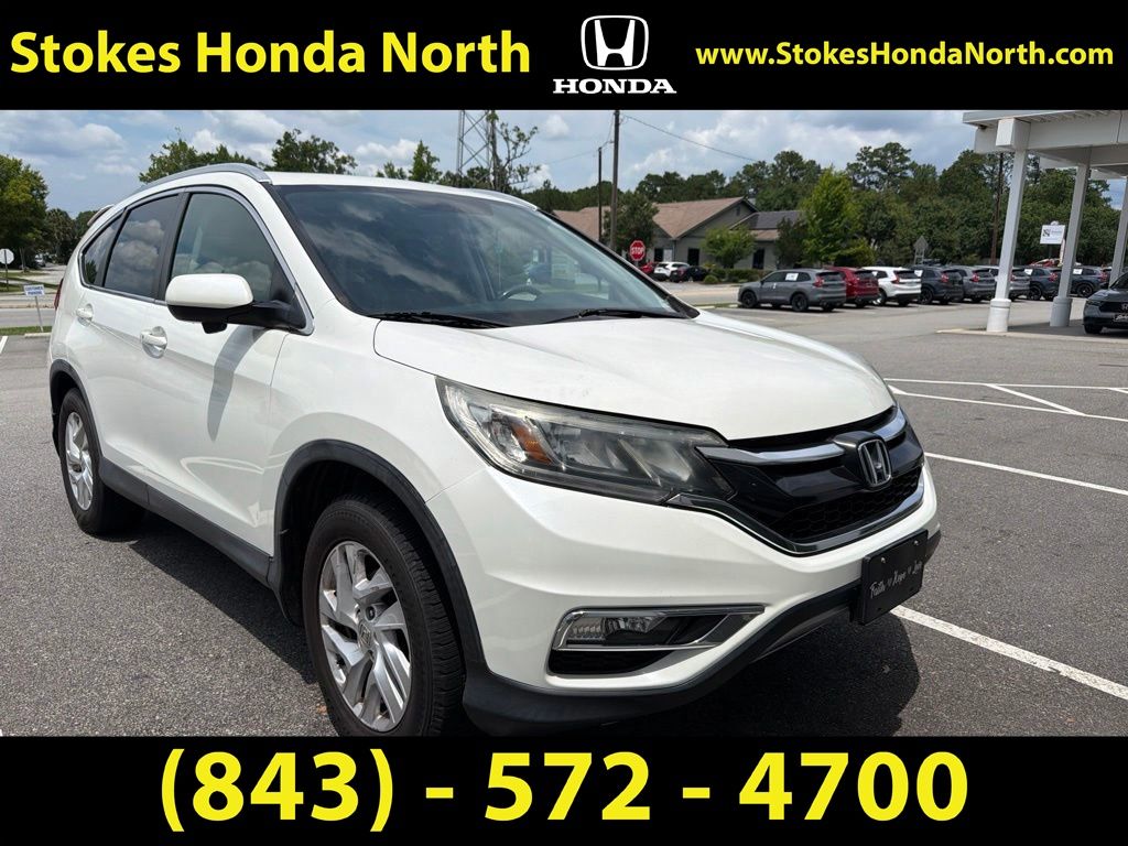 2015 Honda CR-V EX-L White at Stokes Honda North