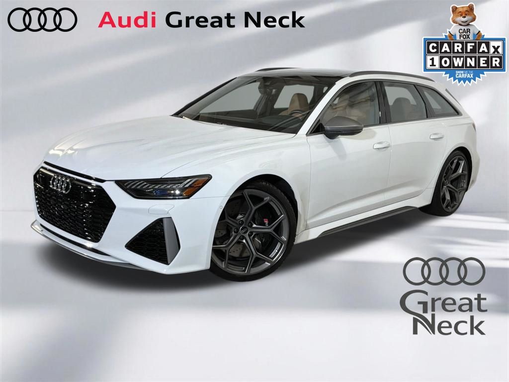 Glacier White Metallic 2025 Audi RS 6 Avant 4.0T quattro Performance Wagon All-Wheel Drive 8-Speed Automatic