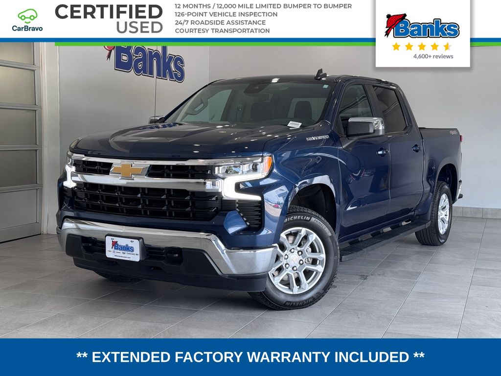 Northsky Blue Metallic 2023 Chevrolet Silverado 1500 Pickup Truck Four-Wheel Drive 8-Speed Automatic