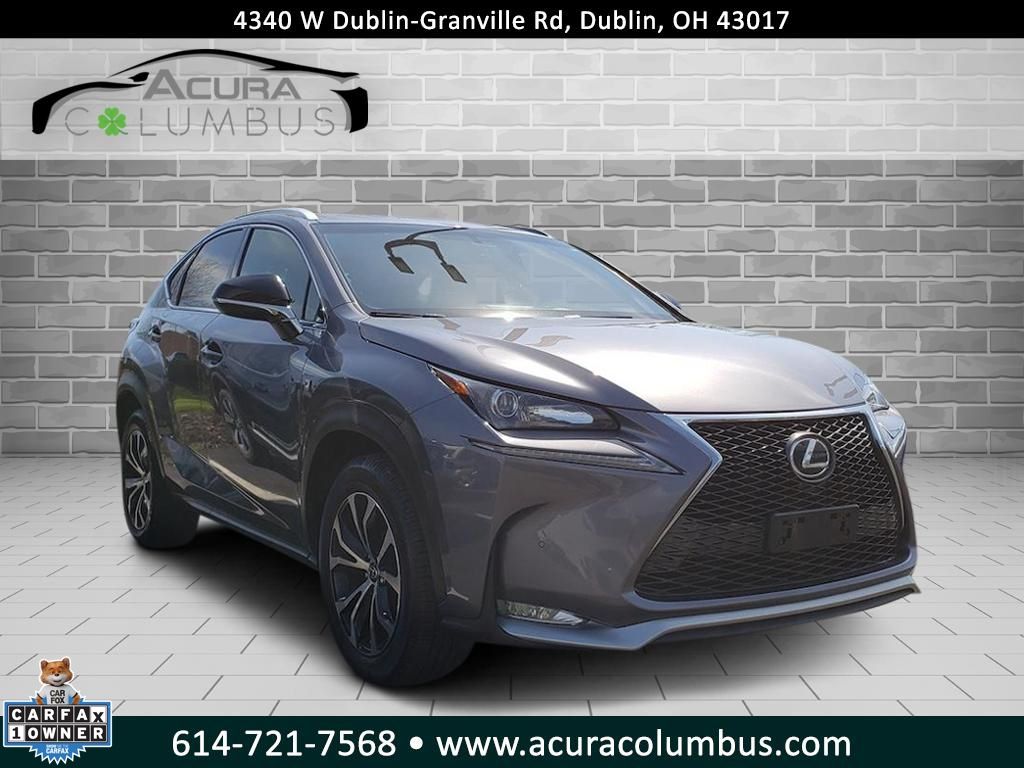 Nebula Gray Pearl 2016 Lexus NX 200t F Sport AWD SUV / Crossover All-Wheel Drive 6-Speed Automatic