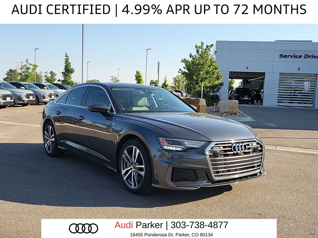 Daytona Gray Pearl Effect 2023 Audi A6 Sedan All-Wheel Drive 7-Speed Automatic