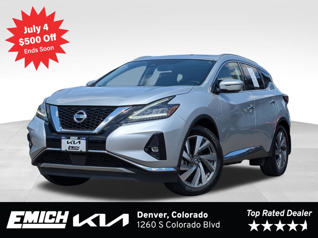 Brilliant Silver Metallic 2020 Nissan Murano SUV / Crossover All-Wheel Drive Continuously Variable Transmission
