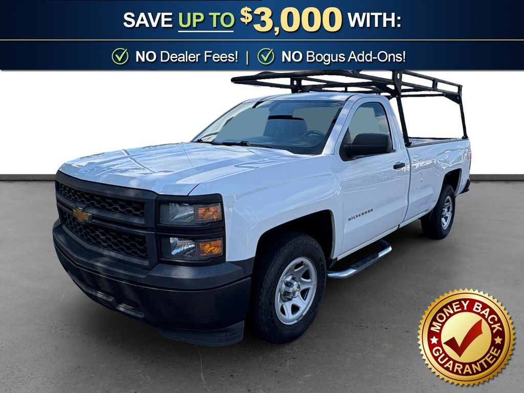 Summit White 2015 Chevrolet Silverado 1500 LS RWD Pickup Truck 4X2 6-Speed Automatic Overdrive