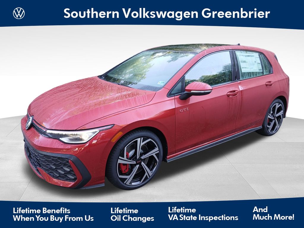 Red 2026 Volkswagen Golf GTI Hatchback Front-Wheel Drive 7-Speed Dual Clutch
