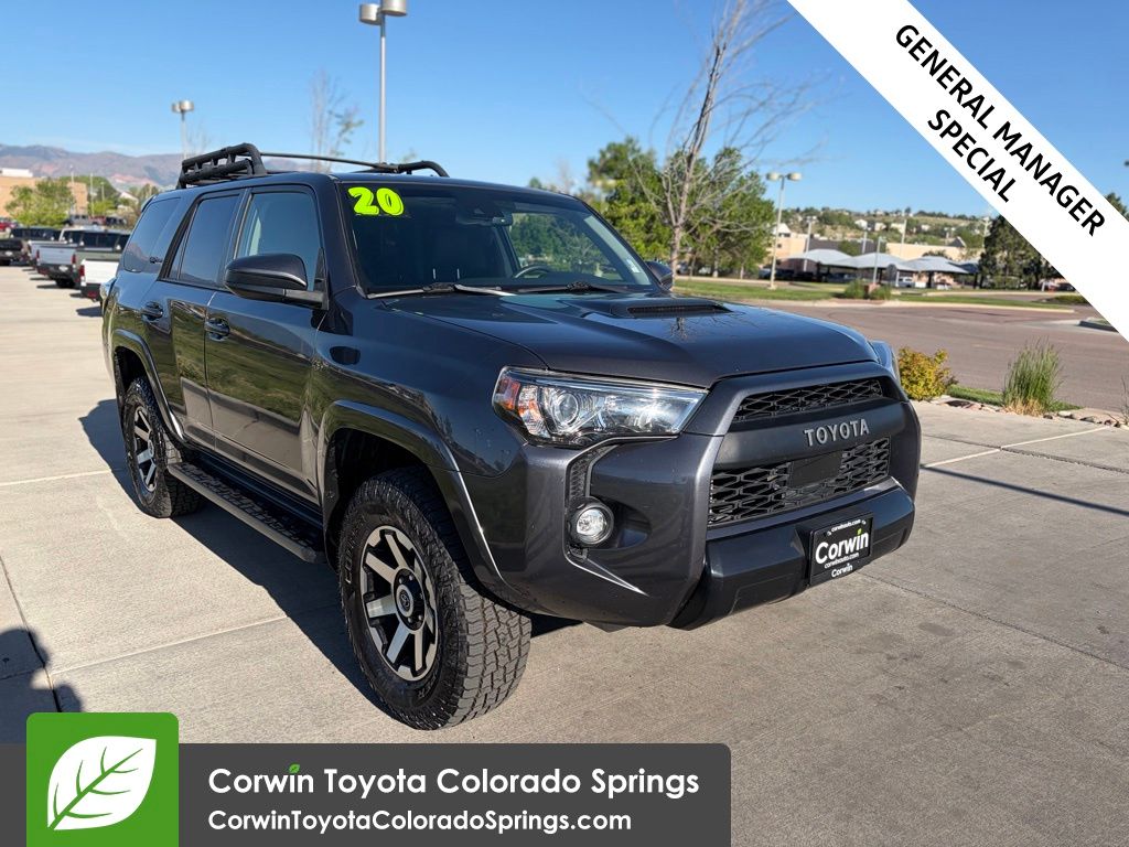 Magnetic Gray Metallic 2020 Toyota 4Runner SUV / Crossover Four-Wheel Drive 5-Speed Automatic Overdrive