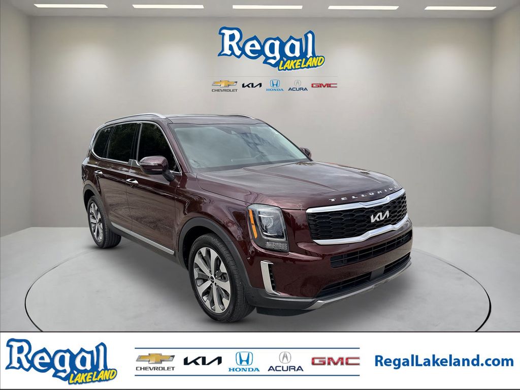 Red (Sangria) 2022 Kia Telluride S AWD SUV / Crossover All-Wheel Drive 8-Speed Automatic