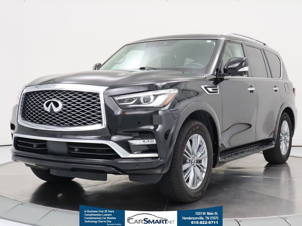 Black Obsidian 2021 INFINITI QX80 SUV / Crossover Rear-Wheel Drive 7-Speed Automatic