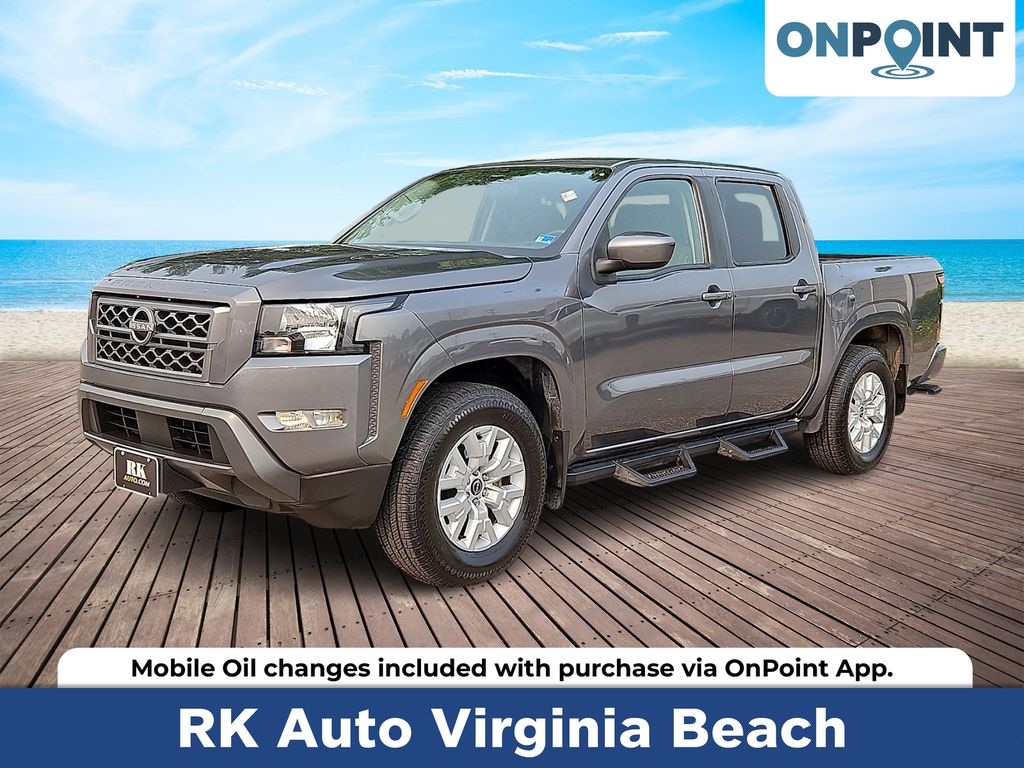 Gray (Gun Metallic) 2022 Nissan Frontier Pickup Truck 4X2 9-Speed Automatic