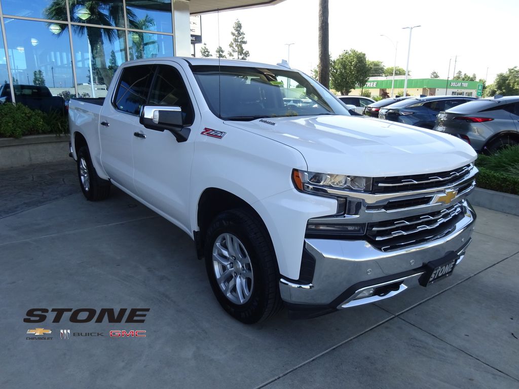 Summit White 2020 Chevrolet Silverado 1500 LTZ Crew Cab 4WD Pickup Truck Four-Wheel Drive Automatic