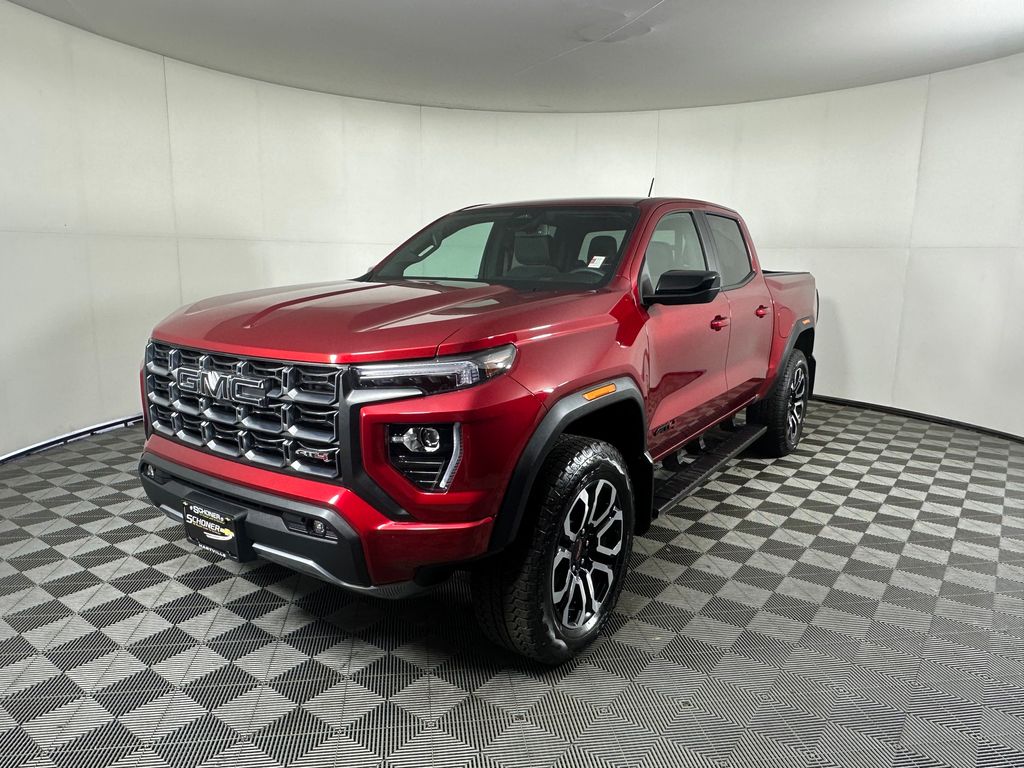 Volcanic Red Tintcoat 2026 GMC Canyon Pickup Truck Four-Wheel Drive 8-Speed Automatic