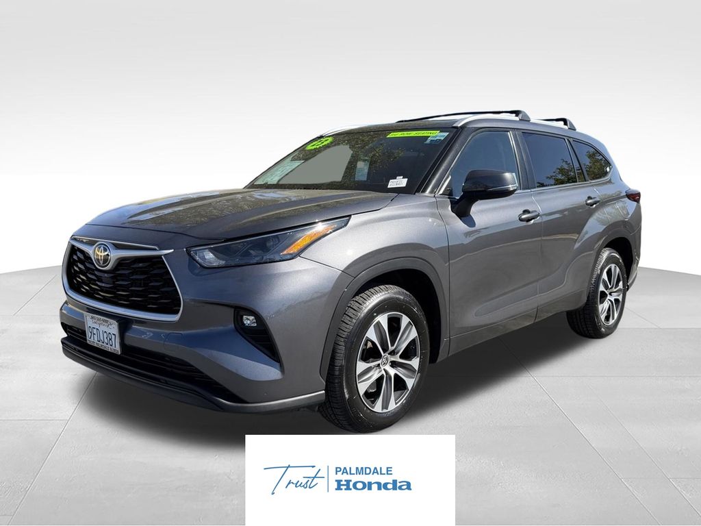 Magnetic Gray Metallic 2023 Toyota Highlander XLE FWD SUV / Crossover Front-Wheel Drive 8-Speed Automatic