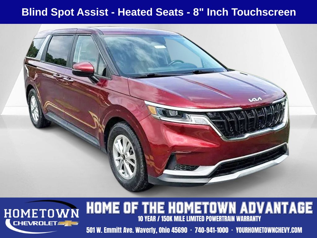 Flare Red 2023 Kia Carnival Minivan Front-Wheel Drive 8-Speed Automatic