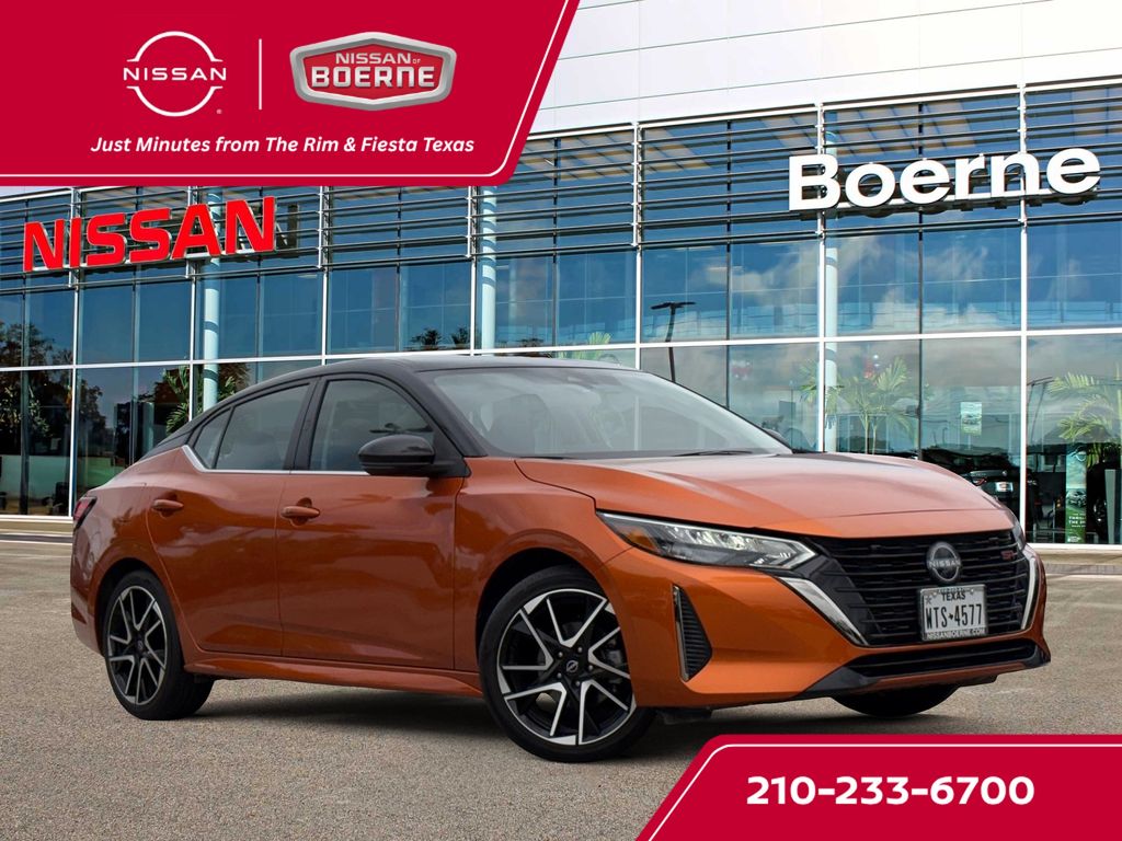 Orange Metallic/Super Blk 2025 Nissan Sentra Sedan Front-Wheel Drive Continuously Variable Transmission
