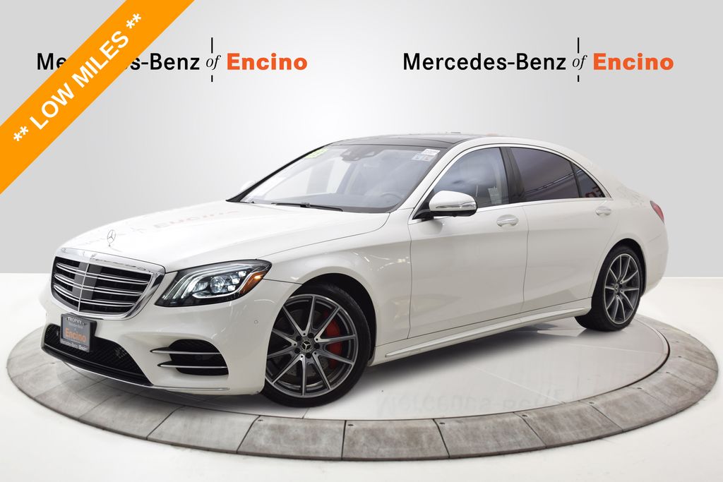 designo Diamond White Metallic 2019 Mercedes-Benz S-Class Sedan Rear-Wheel Drive 9-Speed Automatic