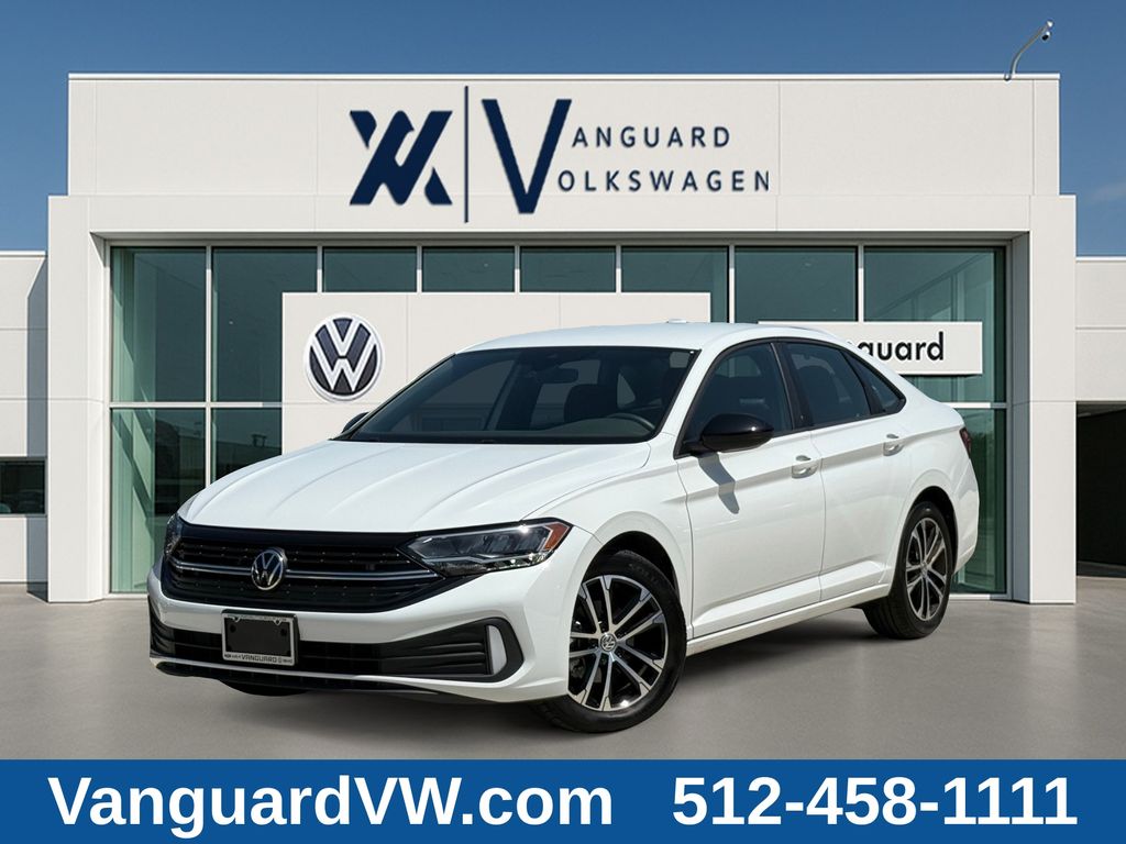 Pure White 2024 Volkswagen Jetta Sedan Front-Wheel Drive 8-Speed Automatic