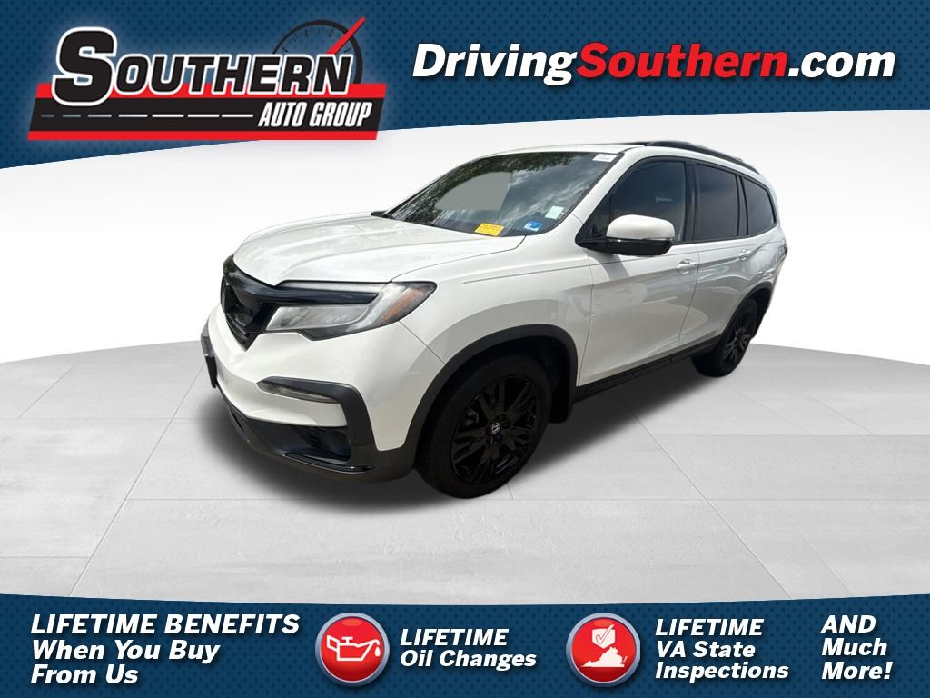 Platinum White 2021 Honda Pilot SUV / Crossover All-Wheel Drive 9-Speed Automatic