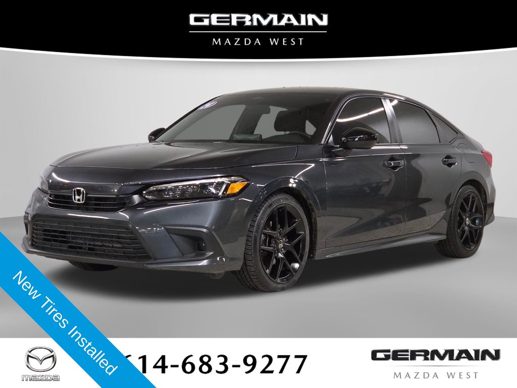 Crystal Black Pearl 2024 Honda Civic Sport FWD Sedan Front-Wheel Drive Continuously Variable Transmission