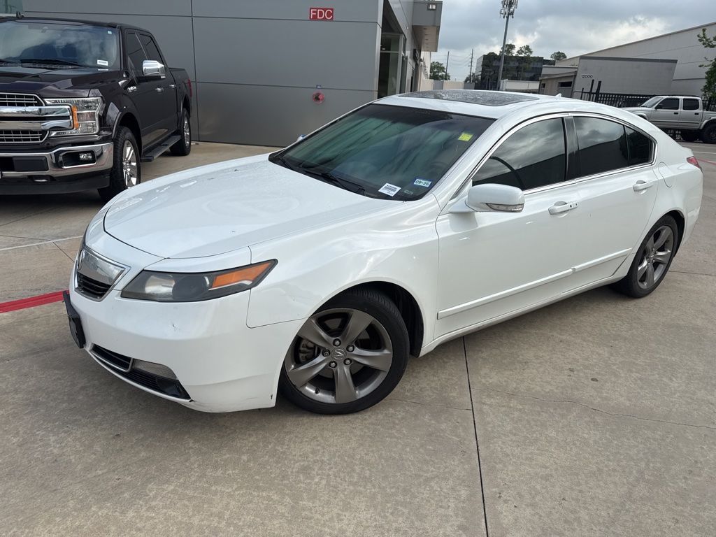 White 2012 Acura TL FWD with Advance Package Sedan Front-Wheel Drive 6-Speed Automatic