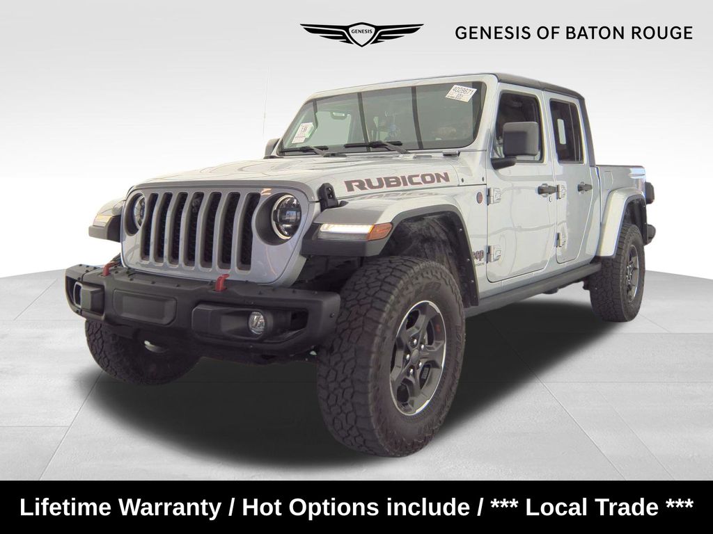 Silver Zynith Clearcoat 2023 Jeep Gladiator Rubicon Crew Cab 4WD Pickup Truck Four-Wheel Drive 8-Speed Automatic