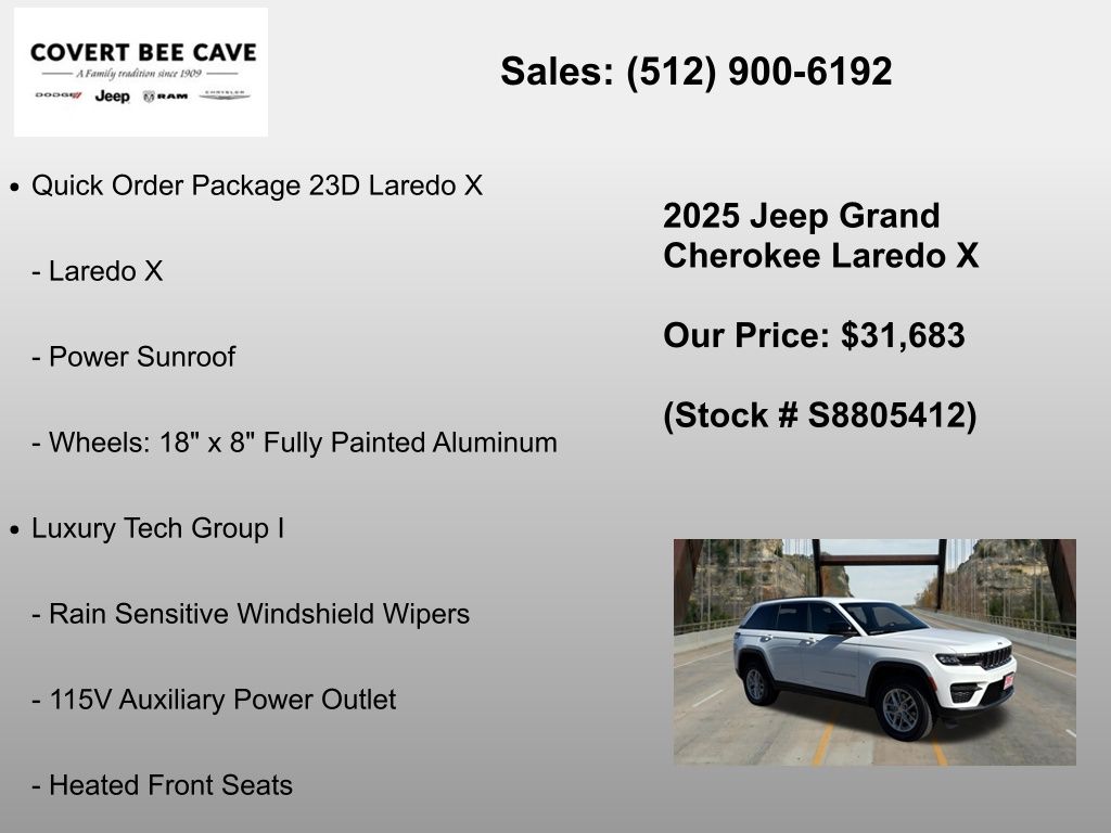 New Car 2025 Jeep Grand Cherokee  For Sale Under $35,000 In Austin, Texas