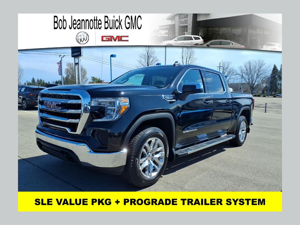 Onyx Black 2019 GMC Sierra 1500 SLE Crew Cab 4WD Pickup Truck Four-Wheel Drive 8-Speed Automatic