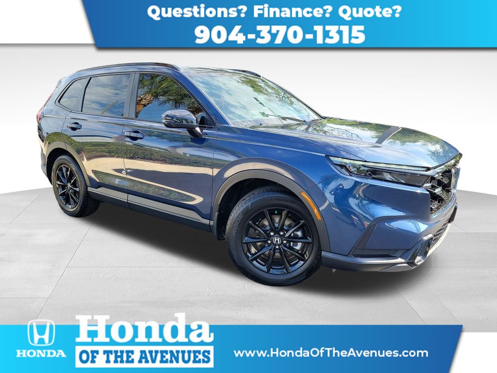 Canyon River Blue Metallic 2026 Honda CR-V Hybrid SUV / Crossover Front-Wheel Drive Continuously Variable Transmission