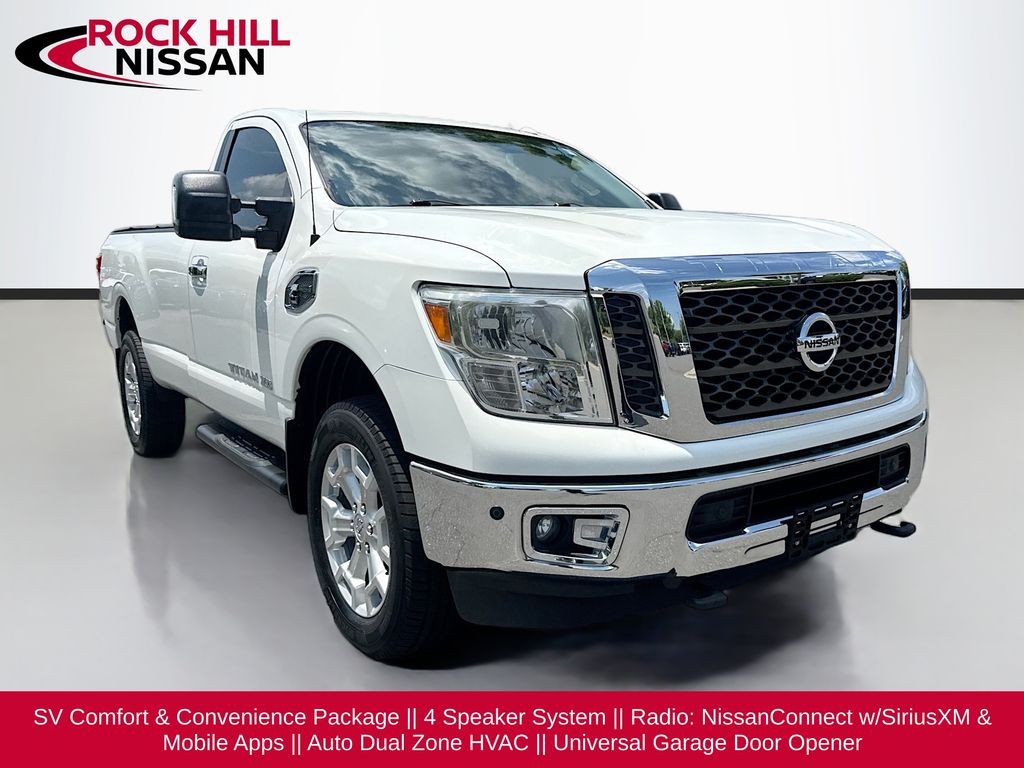 Glacier White 2017 Nissan Titan Pickup Truck 6-Speed Automatic