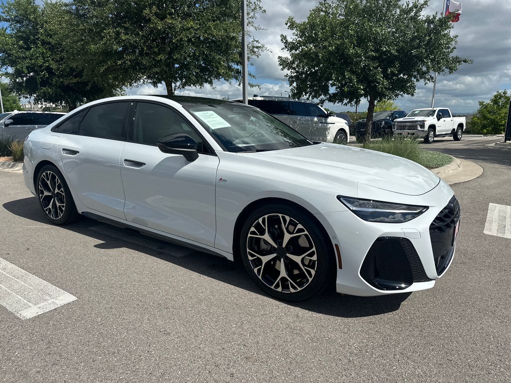 Glacier White Metallic 2026 Audi A6 quattro Prestige 55 TFSI Sedan All-Wheel Drive 7-Speed Automatic