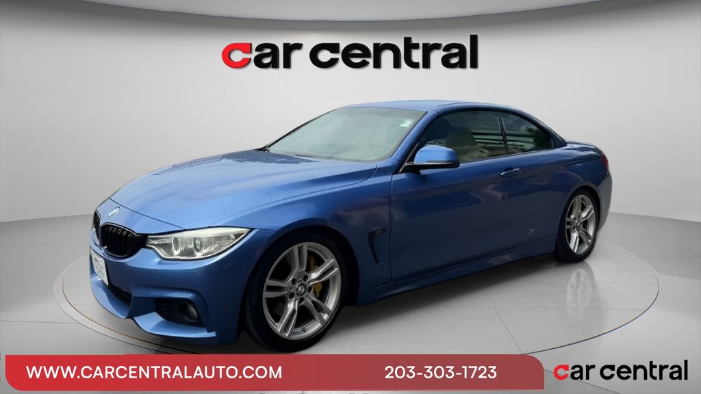 Estoril Blue Metallic 2015 BMW 4 Series Convertible All-Wheel Drive 8-Speed Automatic