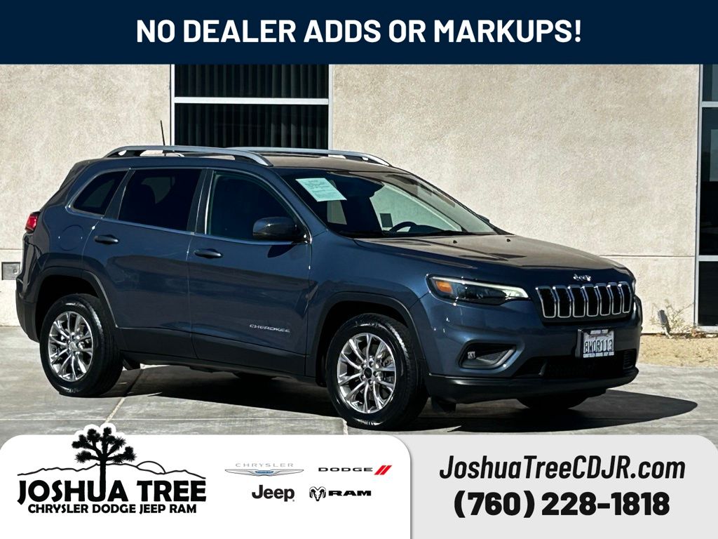 Slate Blue Pearlcoat 2021 Jeep Cherokee Latitude Plus FWD SUV / Crossover Front-Wheel Drive 9-Speed Automatic