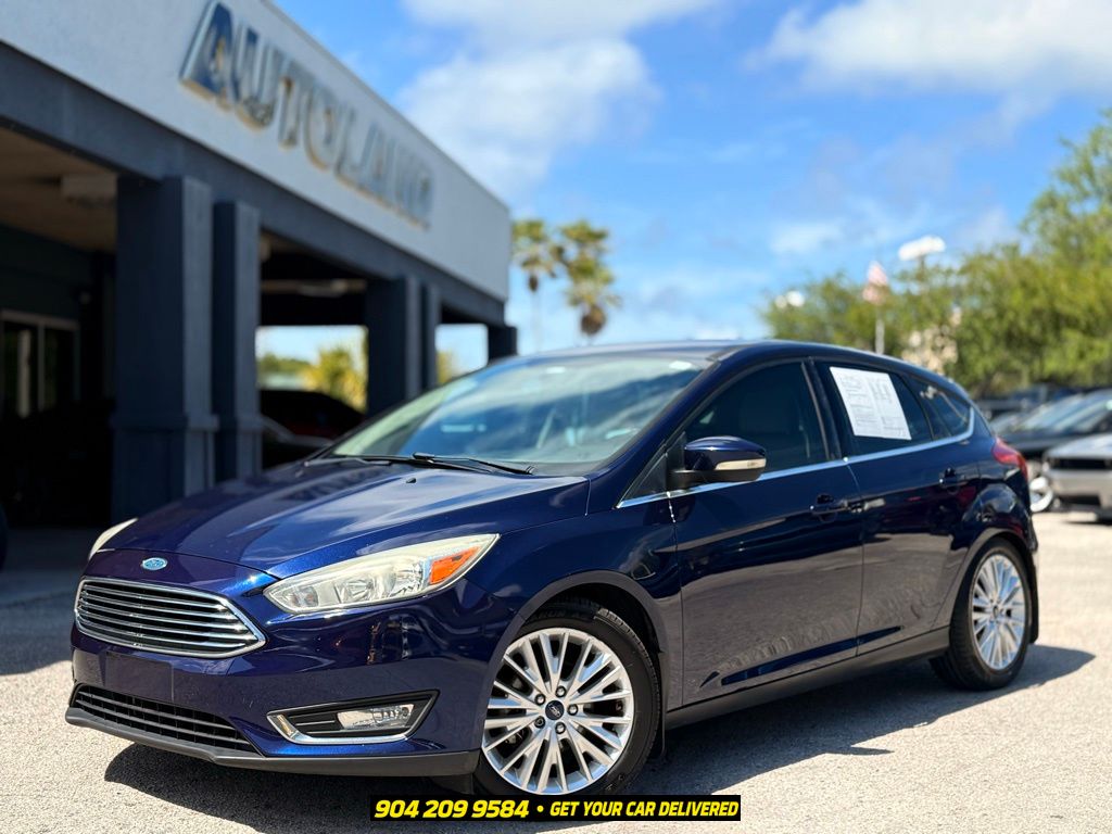 Kona Blue 2016 Ford Focus Hatchback Front-Wheel Drive 6-Speed Automatic