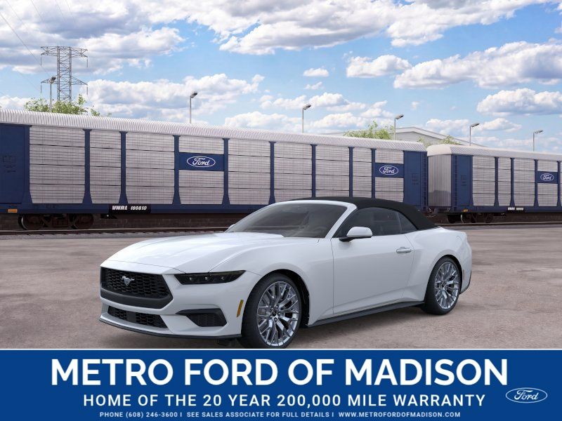 Oxford White 2026 Ford Mustang Convertible Rear-Wheel Drive Automatic
