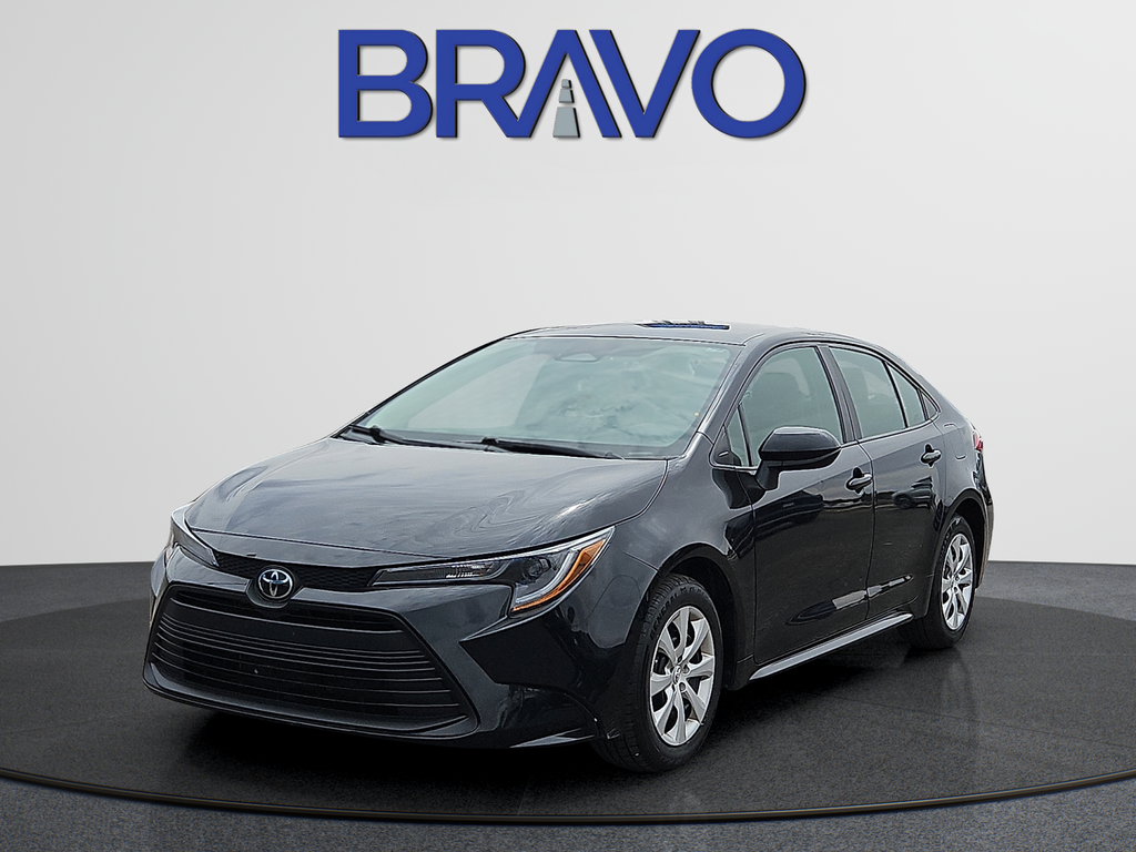 Midnight Black Metallic 2024 Toyota Corolla LE FWD Sedan Front-Wheel Drive Continuously Variable Transmission