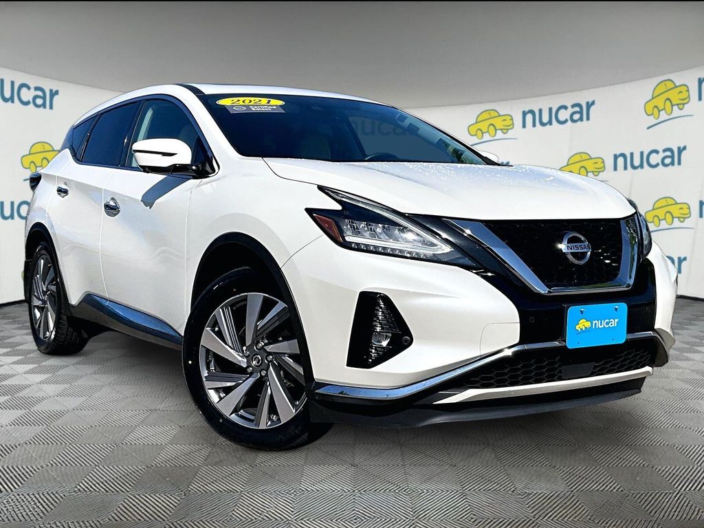 Pearl White Tricoat 2021 Nissan Murano SUV / Crossover All-Wheel Drive Continuously Variable Transmission
